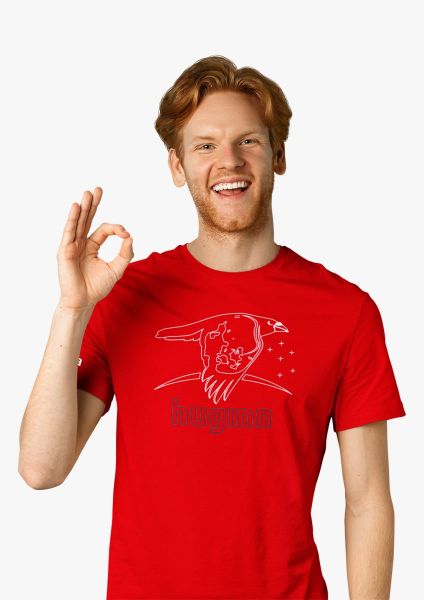 Huginn Wireframe in Rubber Relief T-shirt for men